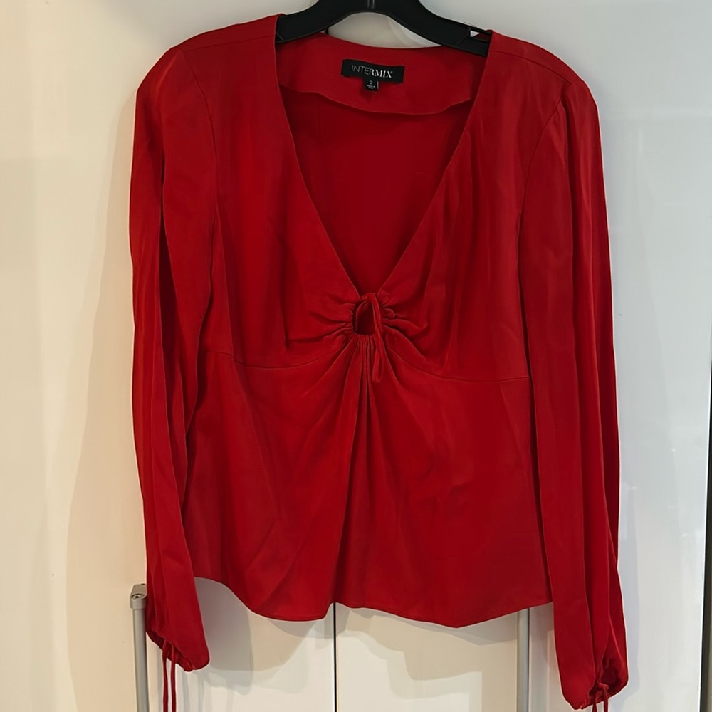 Intermix red blouse